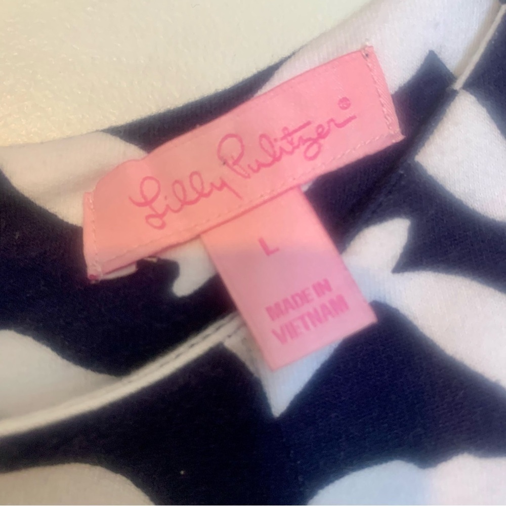 Lilly Pulitzer Charlene dress Size Large in The I Got Lucky Print - Picture 4 of 7